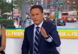 Brian Kilmeade on Fox News endorsed euthanizing homeless people. Fox News/X screengrab.