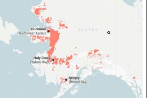 Map showing D-1 lands in western Alaska. Image-BLM