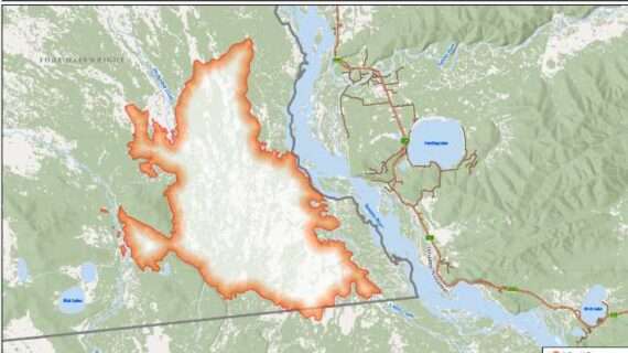 Gusty erratic winds increase fire behavior on McDonald Fire