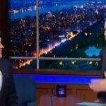 Colbert Blasts CBS for Cowering to Trump, Refusing to Air Interview With Texas Democrat James Talarico Image-video screenshot from Late Night with Steven Clbert