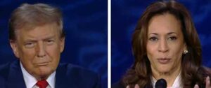 Trump and Harris at debate. Image-Youtube video screengrab