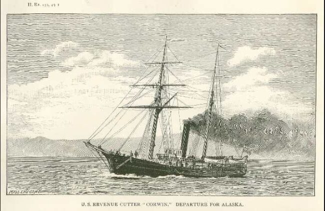 The Angoon Bombardment was the destruction of the Tlingit village of Angoon, Alaska, by US Naval forces under Commander Edgar C. Merriman and Michael A. Healy in October 1882. Public Domain