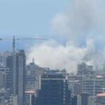 Bombing of Beirut. Image-Sina Toossi/ X screengrab