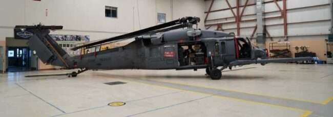 Pavehawk in Bethel hanger. Image-Alaska Air National Guard.