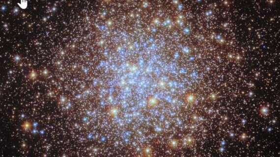 Hubble Visits Glittering Cluster, Capturing Its Ultraviolet Light