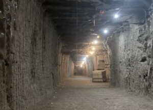 The U.S. Army Corps of Engineers’ Permafrost Tunnel near Fairbanks, Alaska. (Credit: Tristan Caro)