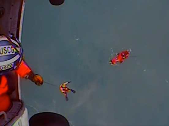 Coast Guard rescues three from the water near Kayak Island