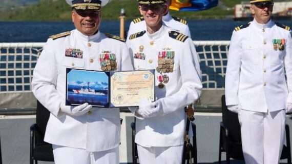 Coast Guard Cutter Alex Haley holds change of command ceremony