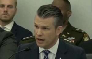 U.S. Defense Secretary Pete Hegseth at Congress.-RSBN/X video screengrab