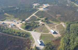 UAF/GI photo
PokerFlatAerial: Facilities of Poker Flat Research Range, about 25 miles north of Fairbanks, sit on 5,132 acres near Chatanika, Alaska. The flight range is much larger, reaching north to the Arctic Ocean.