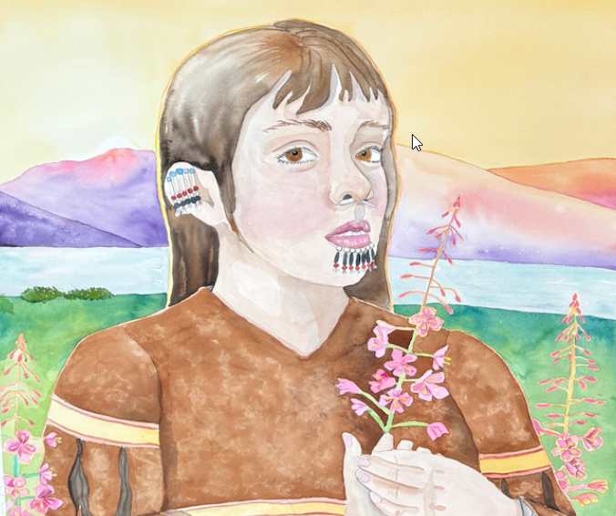 Alutiiq Ancestors Featured in New Watercolor Portraits
