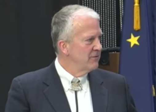 Sen. Dan Sullivan (R-Alaska) addresses the Alaska Federation of Native convention