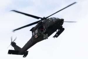 Alaska Army National Guard HH-60M MEDEVAC Black Hawk aviators assigned to Golf Company, 2-211th General Support Aviation Battalion. (Alaska Army National Guard photo by Alejandro Peña)