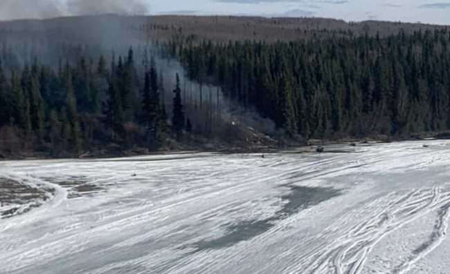 Photo of crash site. Image-State of Alaska