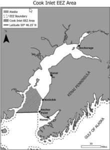 Map showing Cook Inlet EEZ Area. Credit: NOAA Fisheries
