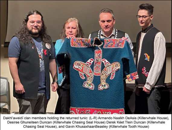 Tunic Returned to the Dakhl’aweidí Clan