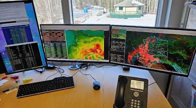 Tour the Fairbanks office of the National Weather Service