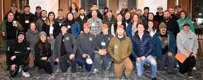2023 Alaska Young Fishermen’s Summit participants. Photo by Dawn Montano/Alaska Sea Grant.
