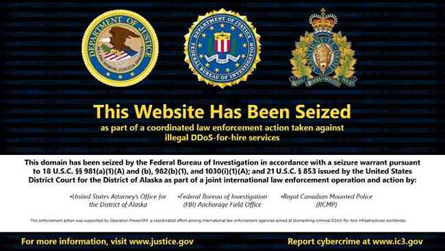 FBI Seizes DDoS-for-Hire Domains as Part of Continuing District of Alaska Crackdown on ‘Booter’ and ‘Stresser’ DDoS Services