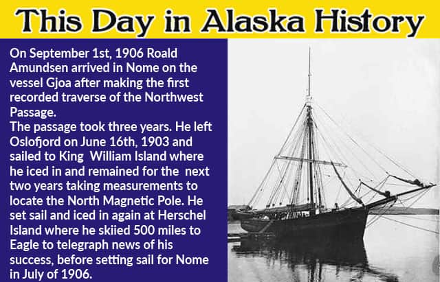 This Day in Alaska History-September 1st, 1906