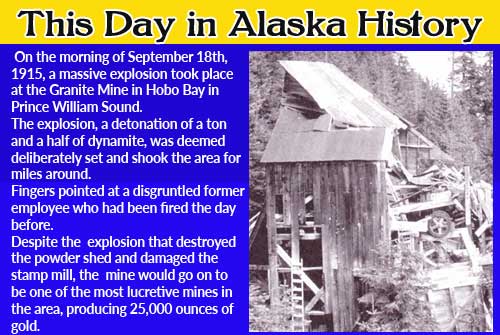 This Day in Alaska History-September 18th, 1915