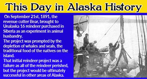 This Day in Alaska History-September 21st, 1891