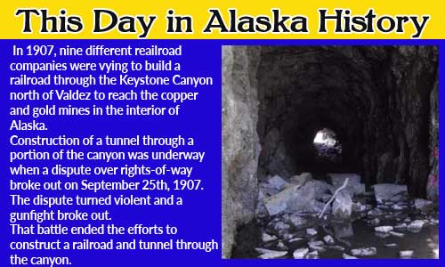 This Day in Alaska History-September 25th, 1907