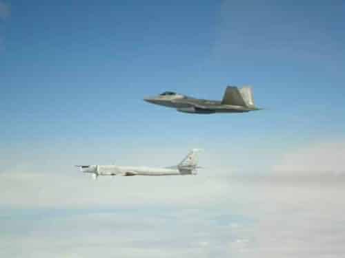 F-22s Intercept Russian Bombers and Fighters in Aleutians and Bering Sea
