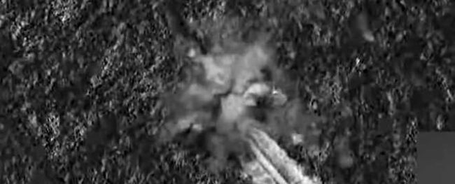 Surveillance footage shows a boat bombed by US Southern Command in the eastern Pacific Ocean on June 18, 2026. (Photo: @Southcom/X)
