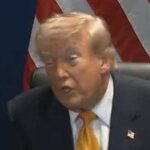 Climate Crisis-Denying Trump Threatens Canada With New Tariffs Over Wildfire Smoke Trump speaking to reporters in Europe. Image-Fox/X video screengrab