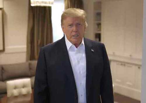 Trump took to Twitter on Sunday. Image-Twitter video screengrab