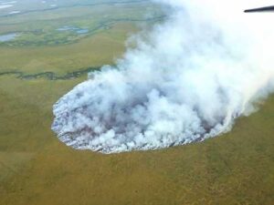 Even the tundra--often wet and underlain by ice--can burn under the right conditions. Image-NPS
